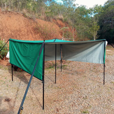 Barraca para Campo 9 x 9 NR31 – Área de Vivência – Acessório 3 Laterais Sunset com Abas Laterais de 1,00 m