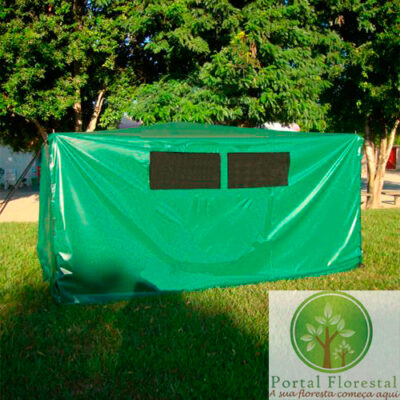 Barraca / Tenda 2,5×2,5 com 4 laterais fechada (vestiário)