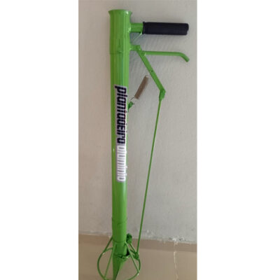 Plantadeira Manual com uma Empunhadura, Cano de Alumínio 50 mm - para mudas de hortaliças + Limitador de Profundidade Regulável